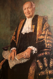 Portrait of Lord Denning by Michael Noakes