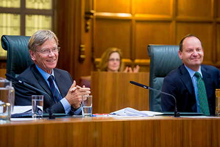 Lord Carnwath (left) and Philippe Sands QC