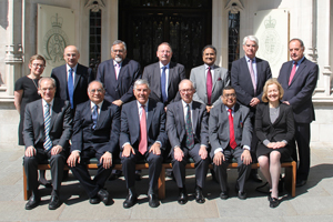 Delegation of Senior British and Indian Judges in front of The Supreme Court