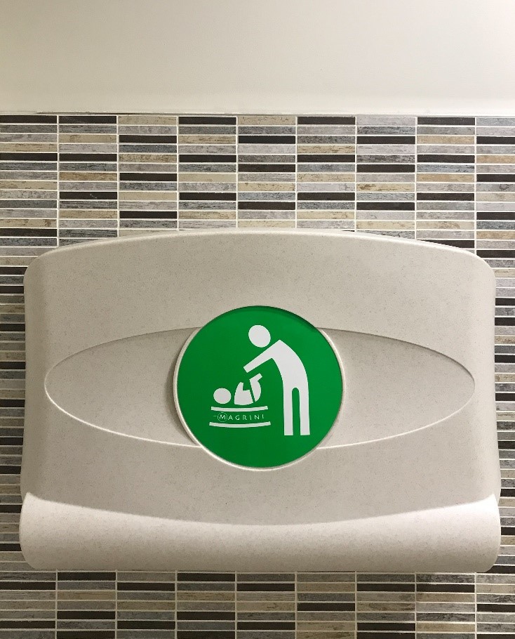 Supreme Court Accessible toilet with baby changing facilities